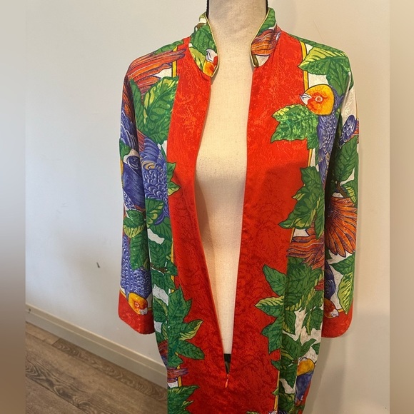 Ruth Norman Neiman Marcus Vintage Jungle Print Mumu Fits M to XL Loungewear - Picture 4 of 11